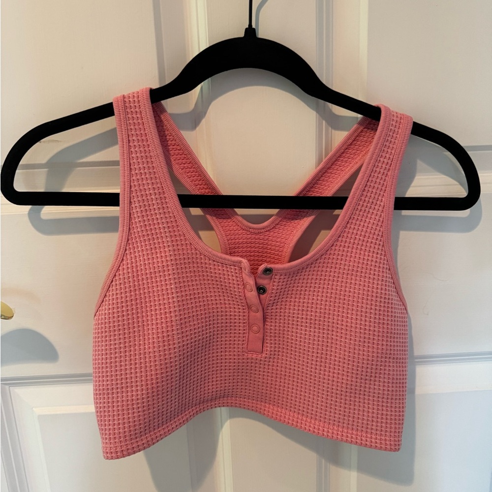 Aerie pink sports bra - Picture 3 of 4